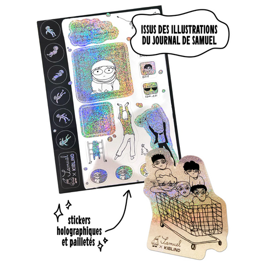 AFFICHE EN RISOGRAPHIE «LE NOËL DE SAMUEL» X KIBLIND