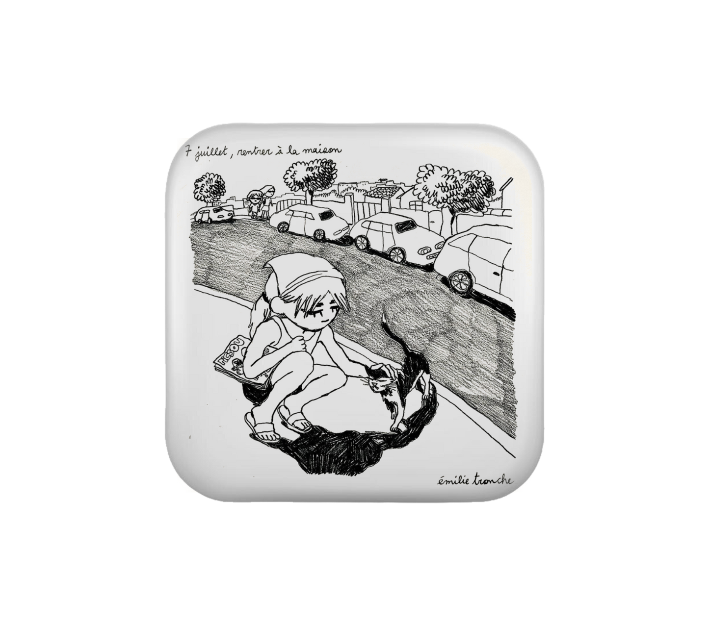 MAGNET «JULIE ET LE CHAT»