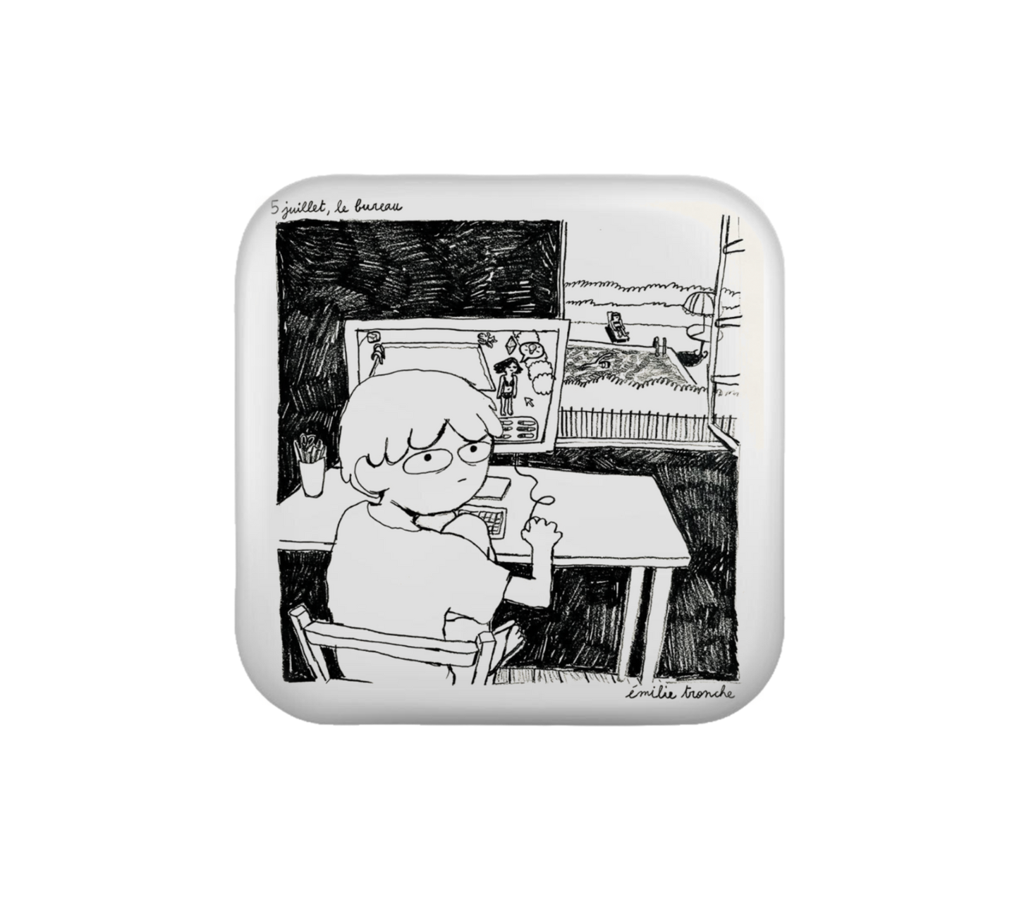 T-SHIRT MIKI X ÉMILIE TRONCHE + MAGNET MOTHERLODE