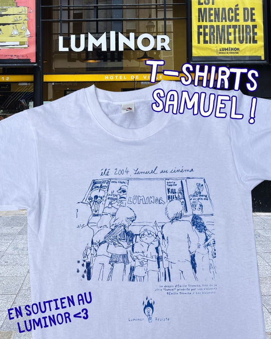 T-SHIRT "ÉTÉ 2004, SAMUEL AU CINÉMA" X LE LUMINOR