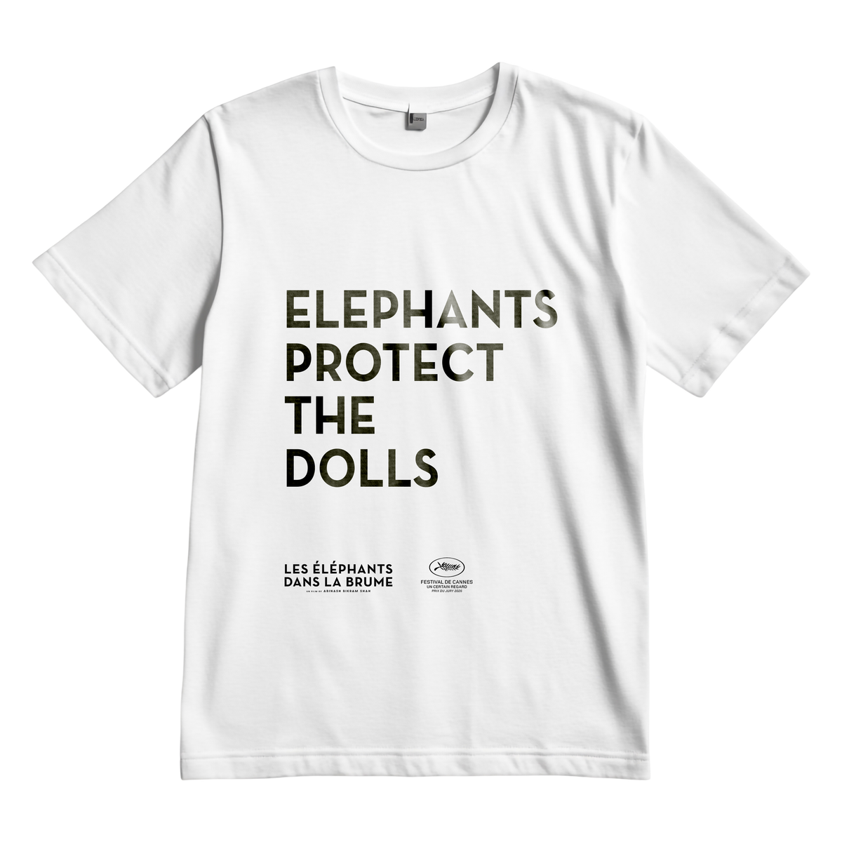T-SHIRT "ELEPHANTS PROTECT THE DOLLS"